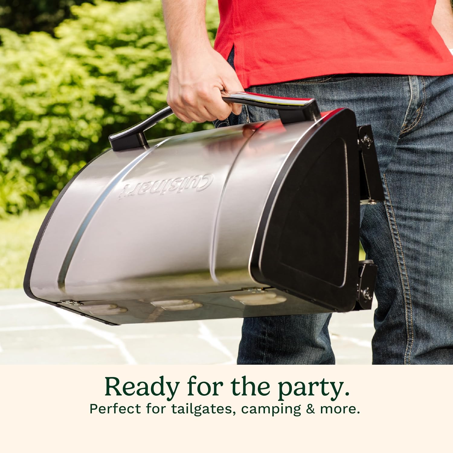 Cuisinart Gas Grill with Locking Lid, Portable, 8,000 BTU, 10 lbs. - Image 6