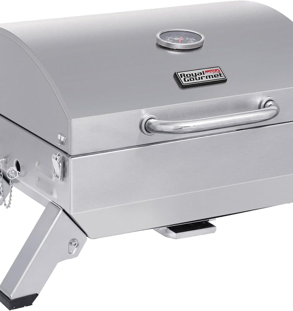 Royal Gourmet GT1001 Stainless Steel Portable Grill with Folding Legs