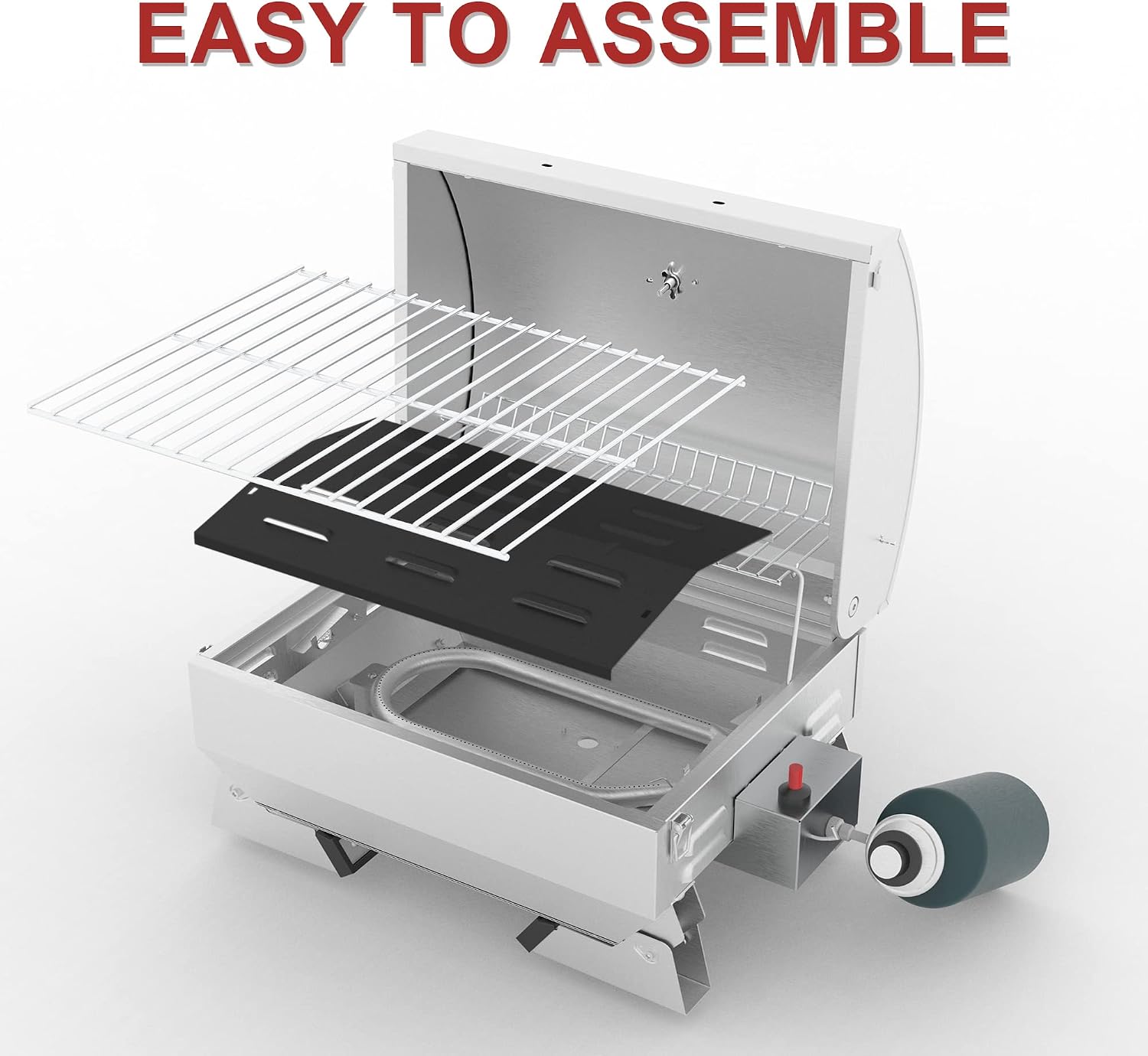 Royal Gourmet GT1001 Stainless Steel Portable Grill with Folding Legs - Image 7